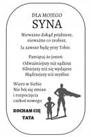 Srebrny Nieśmiertelnik Grawer Prezent dla Syna od Taty Naszyjnik Męski BOX