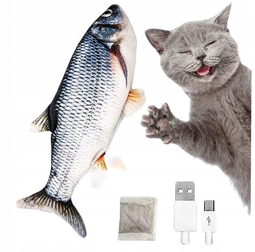 Zabawki Dla Kota Elektryczna Ryba Skacząca Zabawka Dla Kota + Kocimietka na Arena.pl