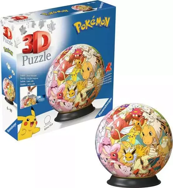 Puzzle 3D 72 elementy. Pokemon postacie zdjęcie 1