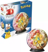 Puzzle 3D 72 elementy. Pokemon postacie