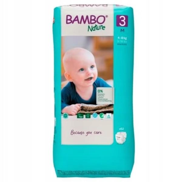 Bambo Nature 3 Midi 4-8 kg, 52 szt. zdjęcie 1