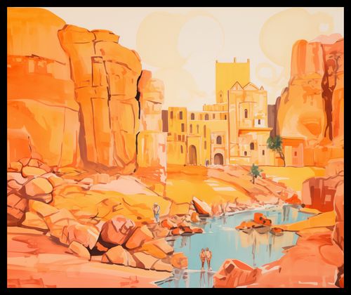 Plakat 60x50cm Ruiny pod Słońcem na Arena.pl