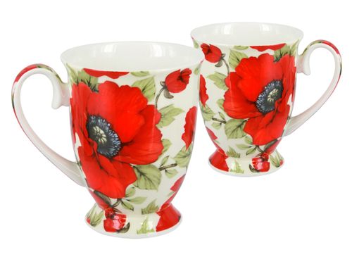 Kpl. 2 kubków w sercu - Maki (CARMANI) na Arena.pl