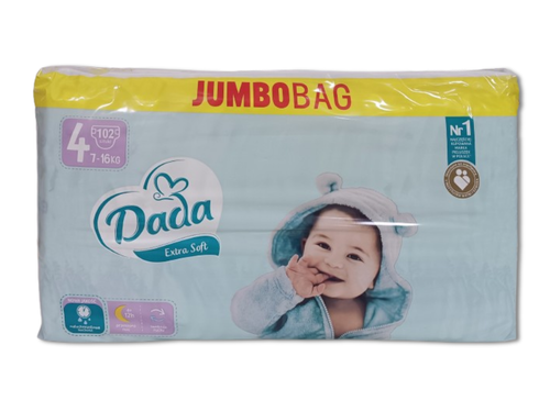 Pieluchy Dada Extra Soft 4 JumboBag - 102szt na Arena.pl