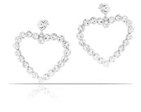 kolczyki z sercem z kolekcji wedding dream (p22/zim/05/1ag)