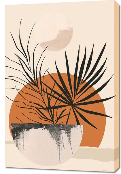 Obraz 60x90cm Palmowy Zachód zdjęcie 1