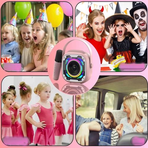 BEZPRZEWODOWY ZESTAW DO KARAOKE GŁOŚNIK BLUETOOTH + 2 MIKROFONY NA PREZENT na Arena.pl