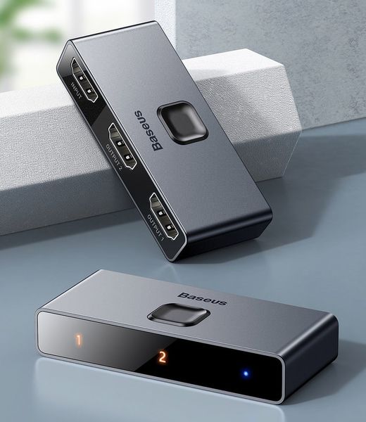 BASEUS DWUKIERUNKWOY SWITCH HDMI 1x2 2x1 4K zdjęcie 15
