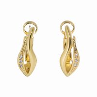 Kolczyki pączek kwiatu (P15/SM/10AU)