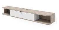 Szafka RTV ICARUS 156 pod telewizor wisząca obła dąb sonoma / biały mat