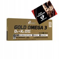 OLIMP GOLD OMEGA 3 D3 + K2 SPORT EDITION 60 kapsułek WITAMINY MINERAŁY
