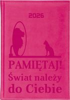 Planer A4 2026 DZIENNY TERMINARZ Kalendarz dużo wzorów z grawerem