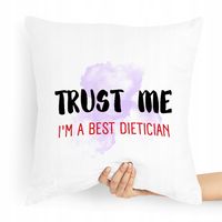 Prezent Poduszka Dla Dietetyka Dietetyczki Prezent Z Nadrukiem Ze Zdjęciem
