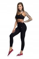 Gym Glamour Leginsy Legginsy Bezszwowe Black XS Do ćwiczeń i treningów