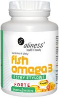 Aliness Fish Omega 3 FORTE Estry Etylowe EPA 500mg DHA 250mg Widzenie 60k