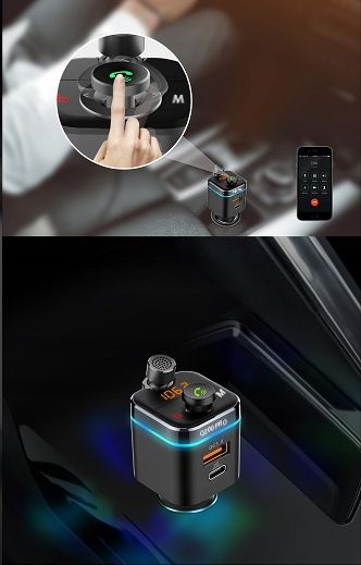 Feegar Transmiter Fm Bluetooth Qc 4.0 Usb Mp3 42W zdjęcie 10