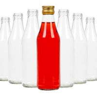 Zestaw 100 sztuk butelka KLASYK 250 ml z zakrętkami na soki