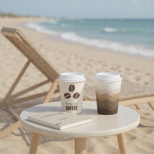KUBKI PAPIEROWE DO KAWY 250ml + WIECZKA 100 szt na Arena.pl