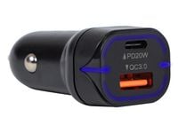 Ładowarka samochodowa G 38B 2x USB-A+USB-C 38W