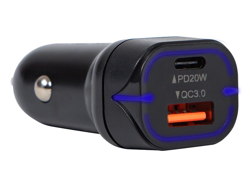 Ładowarka samochodowa G 38B 2x USB-A+USB-C 38W zdjęcie 1