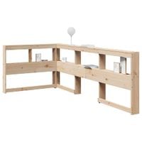 Regał na książki z zagłówkiem, 80 cm, lite drewno sosnowe