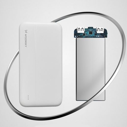 Wozinsky powerbank Li-Po 10000mAh 2 x USB biały (WPBWE1) na Arena.pl