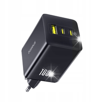 Ładowarka sieciowa USB-A USB-C EnerFill FE11 100W - czarna