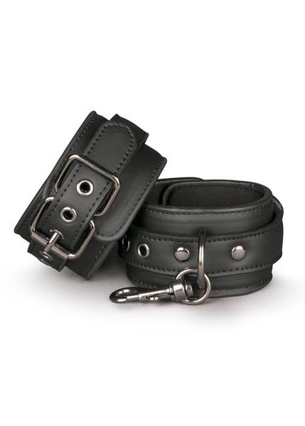 Kajdanki-Black Leather Handcuffs zdjęcie 2