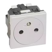 MOSAIC - Gniazdo 2P+Z IP31 16 A - 250 V~ płaskie Aluminium Legrand 278214L