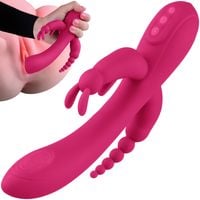 Wibrator Penetrujący Pochwę, Dupcie i Łechtaczki Różowy