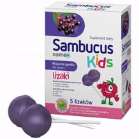 Sambucus Kids lizaki 5 szt smak malinowy dla dzieci odporność