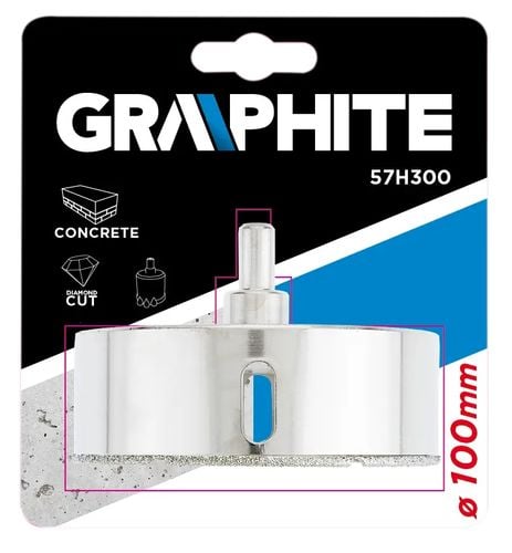 Wiertło diamentowe do gresu 100 mm GRAPHITE 57H300 na Arena.pl