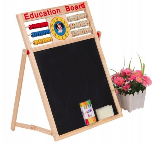 TABLICA DWUSTRONNA EDUKACYJNA WIELOFUNKCYJNA 2W1 na Arena.pl