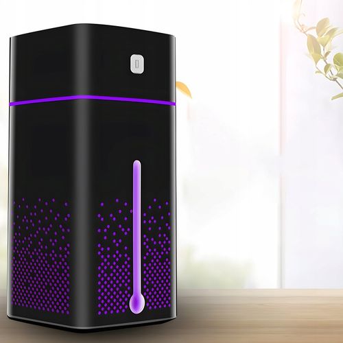 NAWILŻACZ POWIETRZA DYFUZOR ZAPACHOWY AROMATERAPIA LAMPKA LED CZARNY na Arena.pl