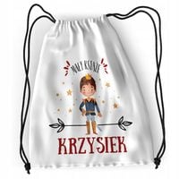 Plecak Sportowy Szkolny Dla Krzyśka Syna Dziecka Z Nadrukiem Ze Zdjęciem