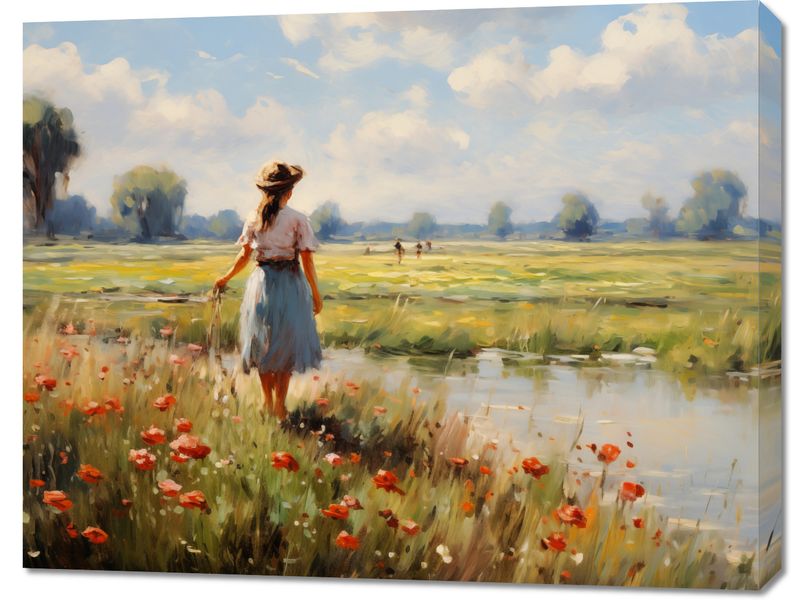 Obraz 90x70cm Wiejski Spokój zdjęcie 1