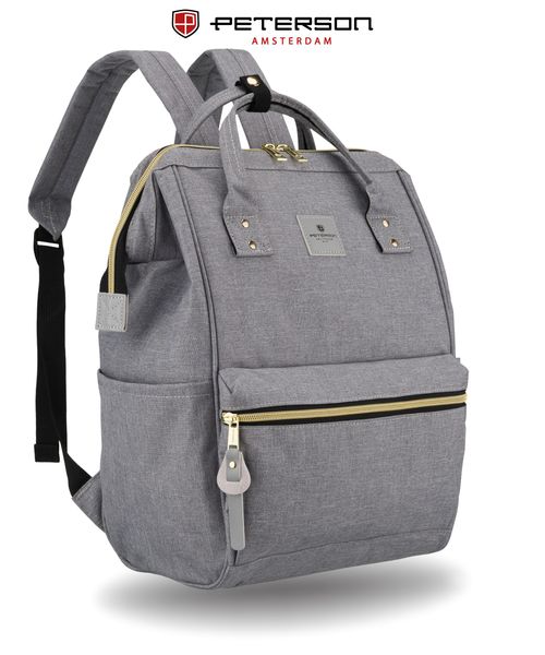 plecak materiałowy ptn alfa-5288 gray zdjęcie 2