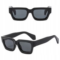 OKULARY PRZECIWSŁONECZNE filtr UV400 Czarne damskie męskie + ETUI + ŚCIERKA