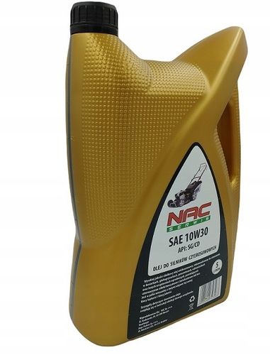 Olej do kosiarki agregatu traktorka 10W30 5L NAC silnik czterosuwowe na Arena.pl