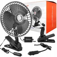 WENTYLATOR SAMOCHODOWY DO AUTA 24V WIATRAK MOCNY