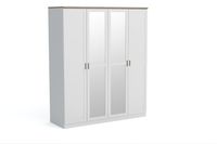 Szafa NICEA 20 (180,8x216x62,4cm) Biały Alpejski/Dąb Wotan