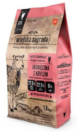 Hipoalergiczna karma dla kota po kastracji/sterylizacji JAGNIĘ i KRYL 1,6kg na Arena.pl