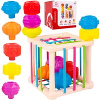 Kostka Sensoryczna Edukacyjna Sorter Elastyczny Kształty Grzechotki