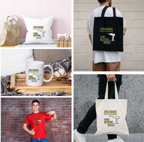 Kubek z nadrukiem napis PREZENT dla DZIADKA na Arena.pl