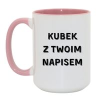 Duży Biało-Różowy 450 ml