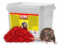 ULTRA MOCNA TRUTKA KOSTKA NA MYSZY I SZCZURY RATIMOR 3KG BROMADIOLONE