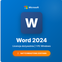 Microsoft Word 2024 | Licencja dożywotnia | 1 PC | Klucz aktywacyjny ESD