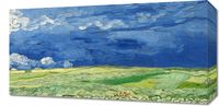 Obraz 60x30cm Wheatfield under Thunderclouds, Van Gogh Vintage