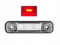 Lampa Obrysowa LED 12V 24V 30V Czerwona z wiązką elektryczną - FT013 C LED