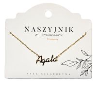 Naszyjnik z imieniem Agata